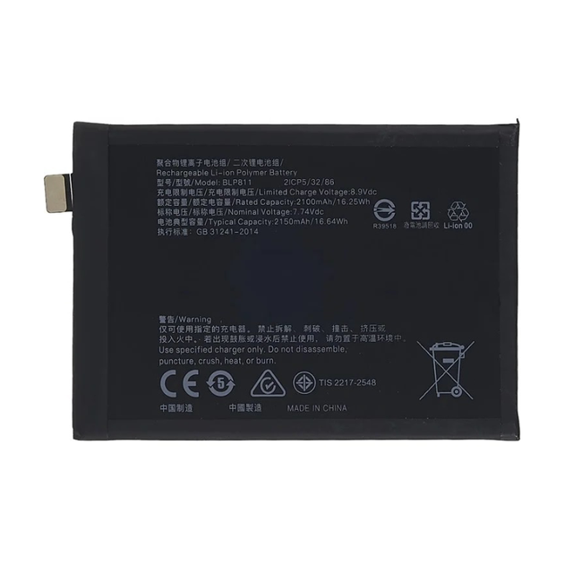 Real CAP Replacement Battery BLP811 for OPPO Reno 5 Reno5K Reno4SE K9 Smartphone Find X3 Lite Cell Phone Lithium Batteries OEM