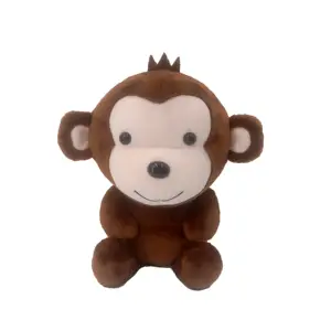 20cm लवली बड़े कान Kawaii बंदर भरवां गुड़िया आलीशान बच्चे स्लीपिंग की तुष्टि पशु आलीशान बंदर जन्मदिन का उपहार