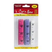 Kit de couture avec 3 mètres de ruban à mesurer en plastique, longueur 1,5 m, épaisseur de la lame 0,125 mm, modèle 56068, origine Chine