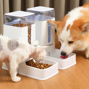 Distributeur d'eau et de nourriture personnalisé pour chien, distributeur d'eau portable pour chat, distributeur automatique double bol pour nourriture et eau. - Product Image 1