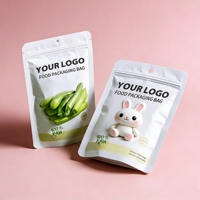 Sacs pour aliments pour animaux de compagnie, emballage personnalisé imprimé pour bonbons, biscuits, collations, sachets debout en plastique avec fermeture éclair pour chewing-gum, gelée