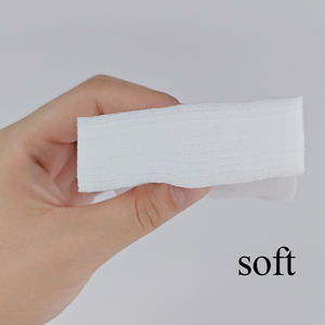 Nouvelle conception, 100 pièces par paquet, 7,5*7,5 cm, tampons en coton à trois couches, haute absorption, jetables, carrés, tampons démaquillants en coton - Product Image 5