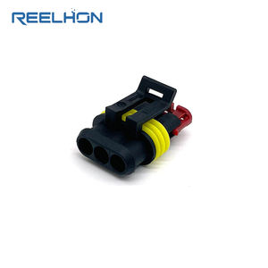 3 פינים 282087-1 מחברים חשמליים לרכב רכב עמיד למים כבל רכב מסוף רתמת חוטים מחבר חשמלי אוטומטי - Product Image 1