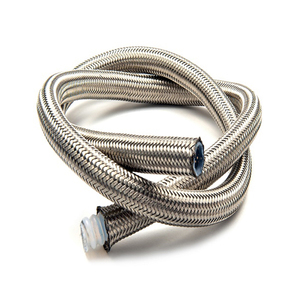 PTFE Braided Hose SAE100 R14 High Temperature Pressure Stainless Steel Wire 304 AN8 Convoluted Durable For Automotive Equipment - Product Image 1