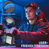 Vente en gros casque de jeu V3 casque de jeu filaire avec microphone lumière LED pour téléphone portable PC Gamer