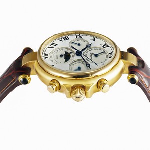 <span class=keywords><strong>Orologio</strong></span> da <span class=keywords><strong>Uomo</strong></span> Meccanico <span class=keywords><strong>Vintage</strong></span> con Fondo a Vista e Cinturino in Pelle - Product Image 4