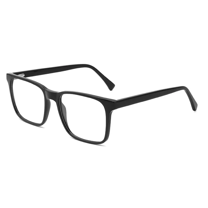 Latest Designer New Vintage Black Square Eyeglass Frame Acetate Optical Eyeglass Eye Glasses Frames For Man