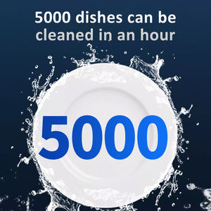 Lave-vaisselle entièrement automatique en acier inoxydable 304, grande capacité, stérilisation à haute température, personnalisable, usage commercial, 500 - Product Image 2