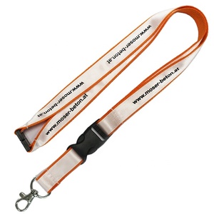 Hai Lớp Satin Dây Buộc Với Logo Tùy Chỉnh In Polyester ID Huy Hiệu Cổ Dây Buộc Keychain Dây Đeo - Product Image 4