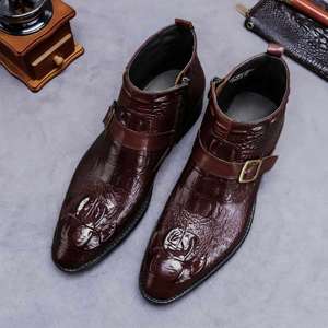 Nuevo Calzado de Moda Masculina, Zapatos Casuales de Negocios, Cuero Vacuno Genuino, Cuero Lacado, Zapatos Formales de Cuero - Product Image 6