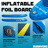 Planche de surf gonflable en PVC trois pièces pour Wingfoil, Kitesurf, Wind Efoil, SUP et Hydrofoil – Kit complet pour le surf hydrofoil – Vente chaude