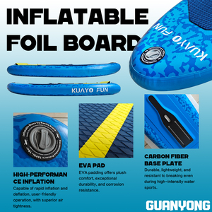Tabla de surf inflable de PVC de tres piezas para Wingfoil, Kitesurf, Wind Efoil y Hydrofoil, ¡la más vendida! - Product Image 6