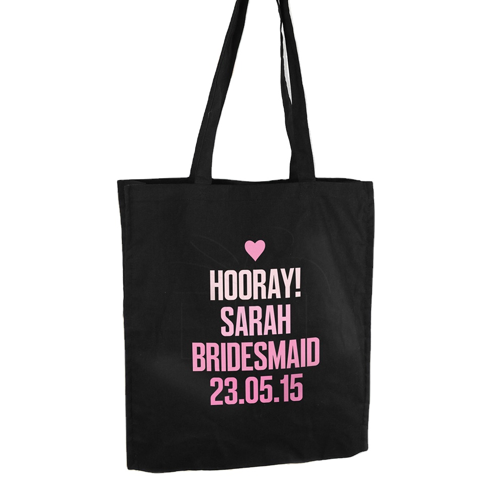 Tote Bag Reusable Cotton Canvas Shopping Bag with Zipper
