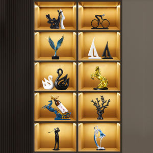 Yuanvan YGDP Petites décorations en céramique nordique Décoration intérieure Salon Meuble <span class=keywords><strong>TV</strong></span>/Cave à vin Cadeau de pendaison de crémaillère Ambiance haut de gamme - Product Image 2