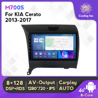 Lecteur DVD de voiture Mekede MS 8 cœurs 8+128 Go avec écran IPS, affichage monté sur véhicule pour KIA Cerato K3 2013 2017 9 pouces