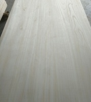 Paneles de madera blanda de 4x8 pies, tableros de madera Pawlonia pegados con borde, tablón de madera maciza para muebles y paneles de pared