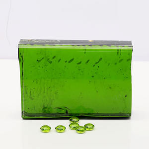 Синтетическое сырье, драгоценные камни, стекло, зеленое стекло, необработанный камень для ювелирных изделий из драгоценных камней - Product Image 4