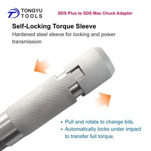 <span class=keywords><strong>Adattatore</strong></span> <span class=keywords><strong>SDS</strong></span> Plus a <span class=keywords><strong>SDS</strong></span> Max per Martello Perforatore con Anello di Bloccaggio in Acciaio Resistente per Martelli Rotanti - Product Image 4