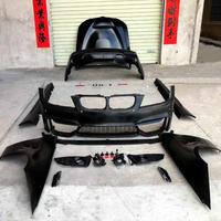 Body Kit Berkualitas Tinggi untuk BM-W Seri 3 E90 2009 2010 2011 2012 Upgrade Gaya M4 Bumper Depan Belakang Dengan Lampu Kabut