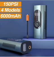 Gonfleur de pneu électrique sans fil, automatique et rechargeable, mini gonfleur de pneu numérique sans fil, compresseur de pompe à air pour voiture, 12V