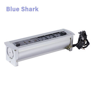 Caja de Tomacorrientes Giratoria Motorizada Industrial de Aleación de Aluminio con Puerto USB-C PD20W/65W para Mesa de Conferencias con Puerto de Red IP44 - Product Image 2