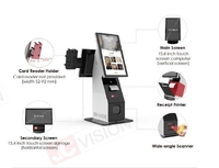 JCVISION 15.6 pouces kiosque libre-service appareil de point de vente de bureau Android 11 OS imprimante thermique Scanner 2D caméra de module optique 3D