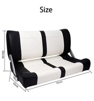 Longcent personnalisé confortable marine double chaise pliable banc souple sièges de bateau pour yacht bateau