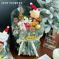 Kertas Pembungkus Bunga Tipis Matte Murah untuk Natal, Tahan Air, Berkualitas, Kertas Kado Liburan, Grosir Perlengkapan Florist