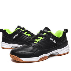 Chaussures de sport personnalisées légères pour le tennis en salle, le pickleball et le badminton, en caoutchouc blanc pour hommes, tailles 39-46 - Product Image 2