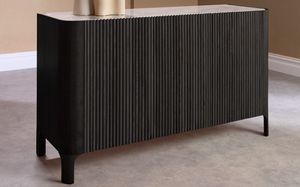 <span class=keywords><strong>Buffet</strong></span> de salon à cadre en chêne lavé noir avec marbre haute densité de 18mm et <span class=keywords><strong>buffet</strong></span> en marbre de qualité supérieure - Product Image 4