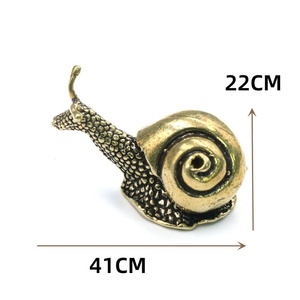 2026 Ornamento da Scrivania a Forma di Animale in Miniatura, Figurine di Lumache in Ottone, Artigianato in Rame Anticato per Tavolo da Tè, Decorazioni per la Casa - Product Image 3