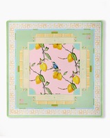 Tapis de mahjong américain imprimé sur mesure, motif grue chinoise verte, antidérapant, réduction du bruit, housse de table de mahjong