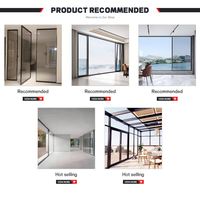 Ventanas francesas de aluminio europeas modernas Características de seguridad de vidrio templado doble Ventanas de arco de aluminio Apertura horizontal