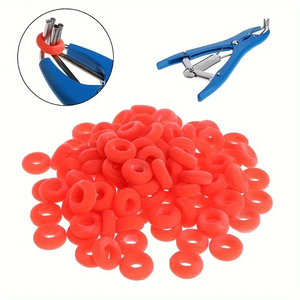 Suinetti di rimozione della coda di pecora Burdizzo anelli di castrazione pinze di espansione di plastica blu senza sangue pinze di espansione - Product Image 1