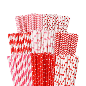 Reusable Fruit Themed Paper Straws Pack