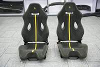 Sièges baquets réglables en cuir et fibre de carbone de luxe pour l'intérieur de voiture, pour Ferrari 458 Speciale 488 Sport Racing Seat