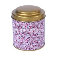 Vente chaude, boîtes rondes en fer blanc pour biscuits, petites et grandes, dorées, pour biscuits au beurre danois, boîte en fer blanc personnalisée, couleur personnalisée, utilisation pour l'emballage