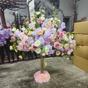 T Table Decore Mariage <span class=keywords><strong>Fleur</strong></span> Rose Arbre Centre de Table Artificielle <span class=keywords><strong>Violette</strong></span> <span class=keywords><strong>Fleur</strong></span> de Cerisier Fausse Glycine Arbre Artificiel à Vendre - Product Image 6