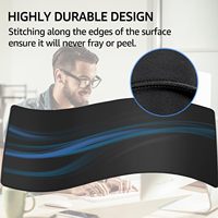 2024Nouveau tapis de souris de jeu avec tapis de souris de bureau étendu en tissu micro-tissé supérieur avec bords cousus Base antidérapante résistant à l'eau