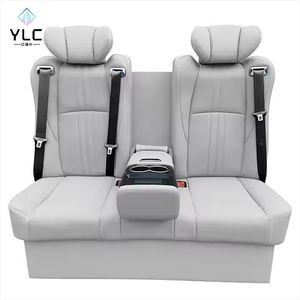Asiento de Coche de Lujo Convertible en Sofá Cama con Función Deslizante y Reposabrazos Central, Asientos para Dormir en Autobús - Product Image 1