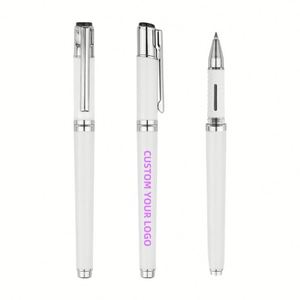 High-End Business Signature <b>White</b> Fashionable 0.5Mm Gel <b>Pen</b> With Custom Logo - Product Image 1