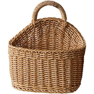 Cestini portaoggetti verdi ed ecologici di nuovo design cestini appesi in rattan intrecciato per la casa in rattan - Product Image 3