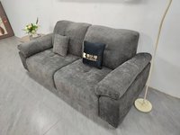Déstockage : Canapé carré en tissu, structure en bois massif, luxueux, durable, écologique et confortable pour salon, hôtel, appartement
