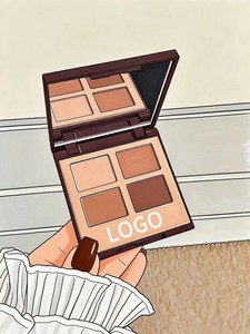 Cosméticos de belleza de lujo que crean un look de maquillaje perfecto. Sombra de ojos, lápiz labial, crema facial, corrector y polvo fijador - Product Image 3