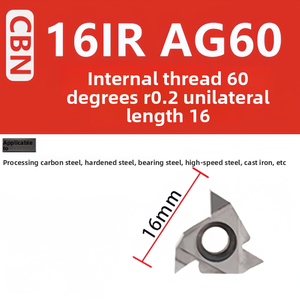 Pcbn Chủ Đề Công cụ cắt CNC biến chèn 11erag55 11irag55 11erag60 11irag60 16erag55 16irag55 16erag60 16irag60 - Product Image 5