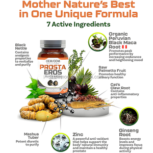 OEM Maca Endurance Prostate Enlarge Complément à base de plantes Capsule de fertilité pour hommes Soutien de la santé de la prostate - Product Image 5