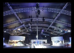 Precio barato, estructura de sonido cuadrada, altavoz de techo ligero, telón de fondo de escenario, sistema de armazón de iluminación de aluminio - Product Image 2