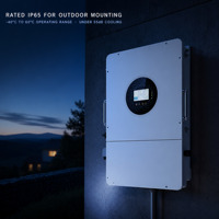 Inverter Hybrid Tenaga Surya Gelombang Sinus Murni IP65 48v 18000W 18KW Split Phase untuk Sistem Tenaga Surya Rumah Tangga