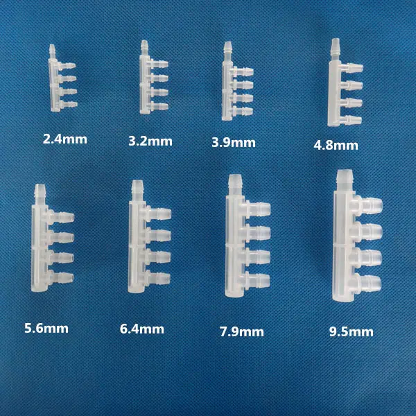 2.4-9.5mm5ウェイホースパイプコネクタプラスチックバーブ継手等しい直径ホースジョイントスプライサーメンダーアダプター水族館酸素用