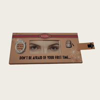 Boîte d'emballage de maquillage personnalisée haut de gamme en carton recyclé biodégradable et écologique, avec pelliculage mat, pour eye-liner et sourcils